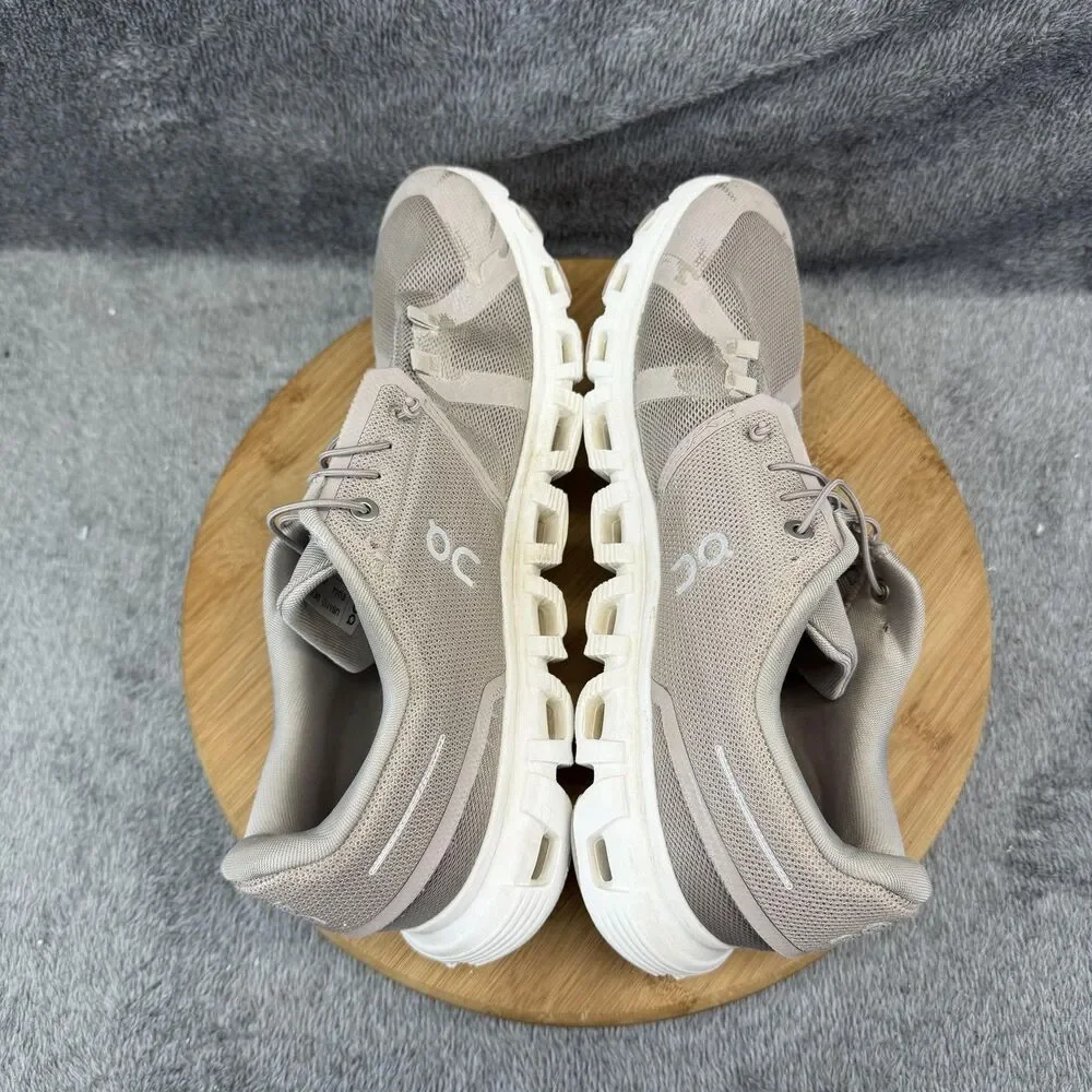 On Cloud Shoes Mens Size 10 Beige Mesh Running Athletic Sneakers 3MF10073280
